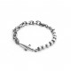 Cesare Paciotti Light White Rosary Bracciale Argento