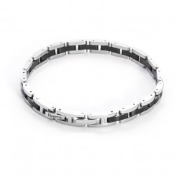 4US Cesare Paciotti Clever Minds White Bracciale Acciaio